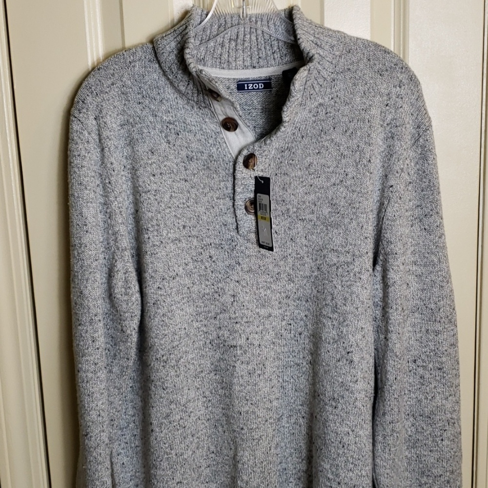 IZOD Sportswear Classic-Fit Mockneck Sweater Sz M